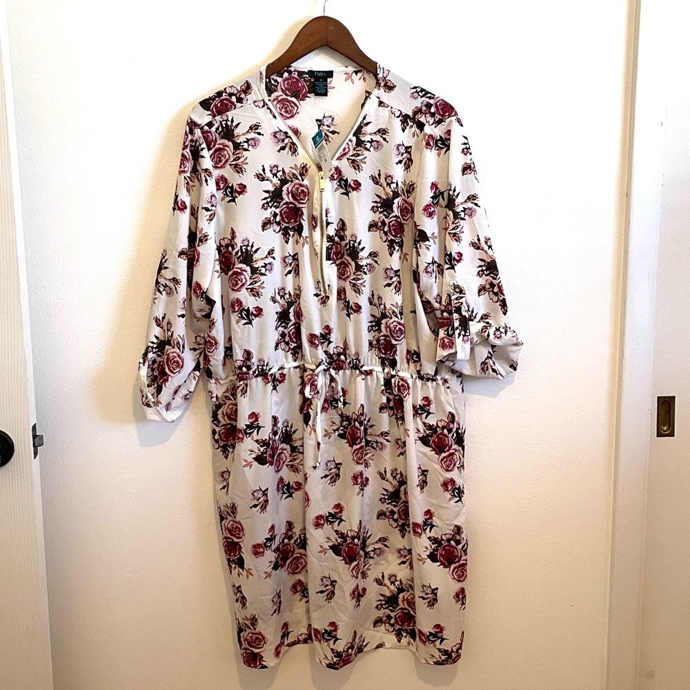 Floral/White Dress